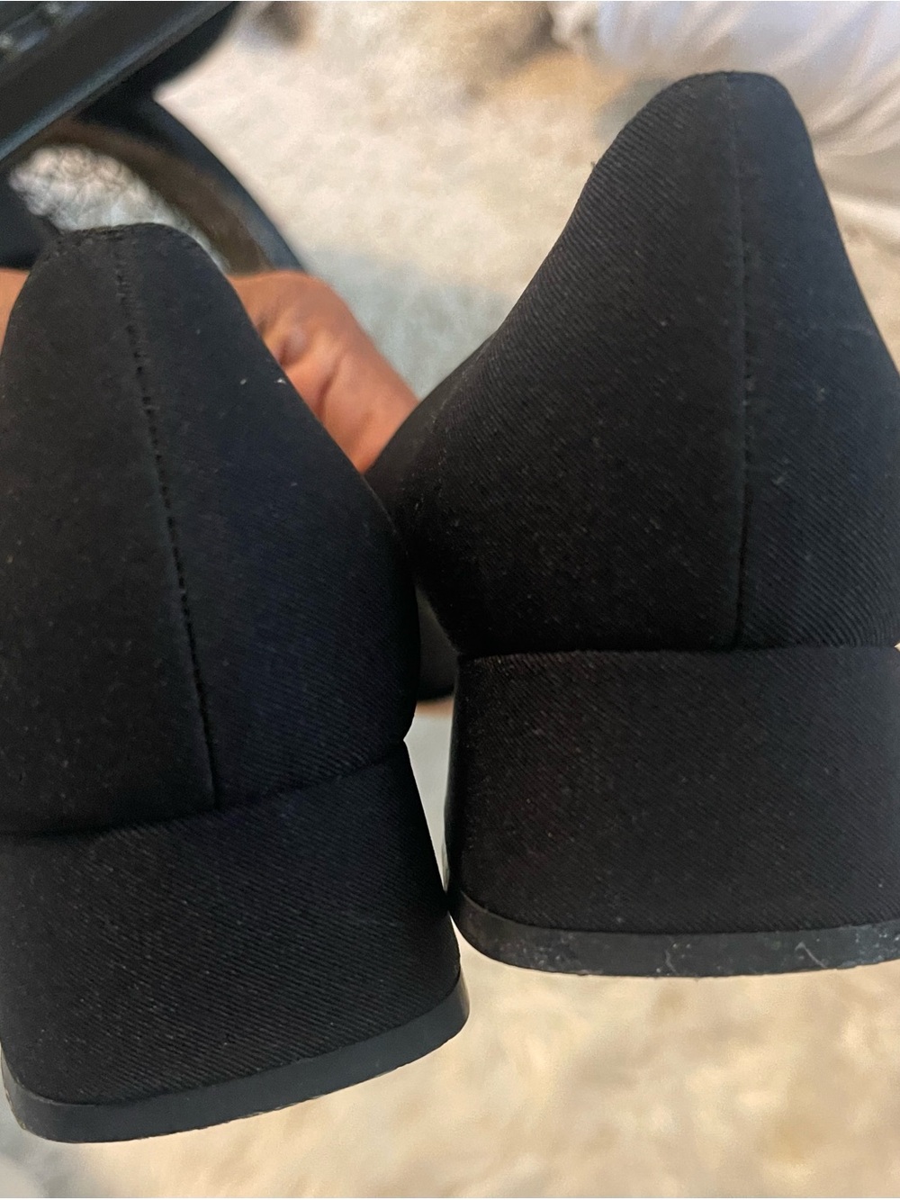Salvatore Ferragamo Boutique Black Block Heel Pumps Made in Italy, size 10B - Picture 2 of 8